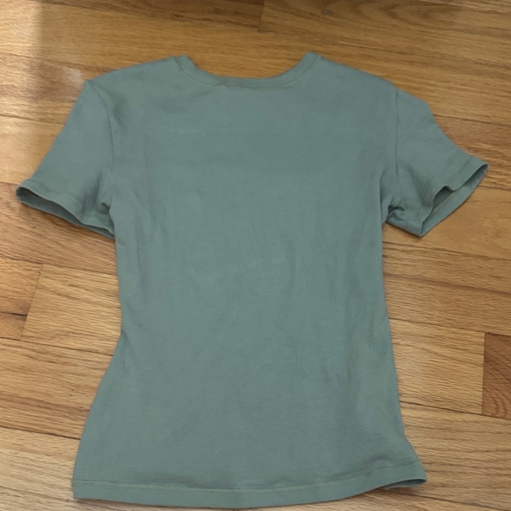 SKIMS Sage Green Short Sleeve Tee